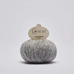 Włóczka Cardiff Cashmere Classic 303 / touch  / szary tweed