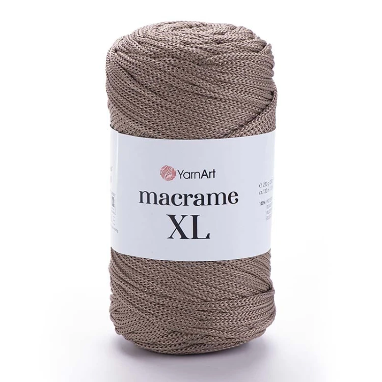 Sznurek poliestrowy YarnArt Macrame XL 3mm 170 / chłodny brąz