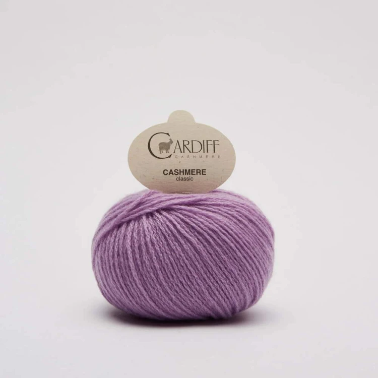 Włóczka Cardiff Cashmere Classic 698 / funny / lilia