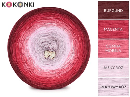 KOKONEK Nature NT083 Zrób Mi Mamo - Burgund/magenta/ciemna morela/jasny róż/perłowy róż