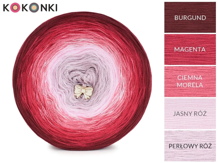 KOKONEK Nature NT083 Zrób Mi Mamo - Burgund/magenta/ciemna morela/jasny róż/perłowy róż