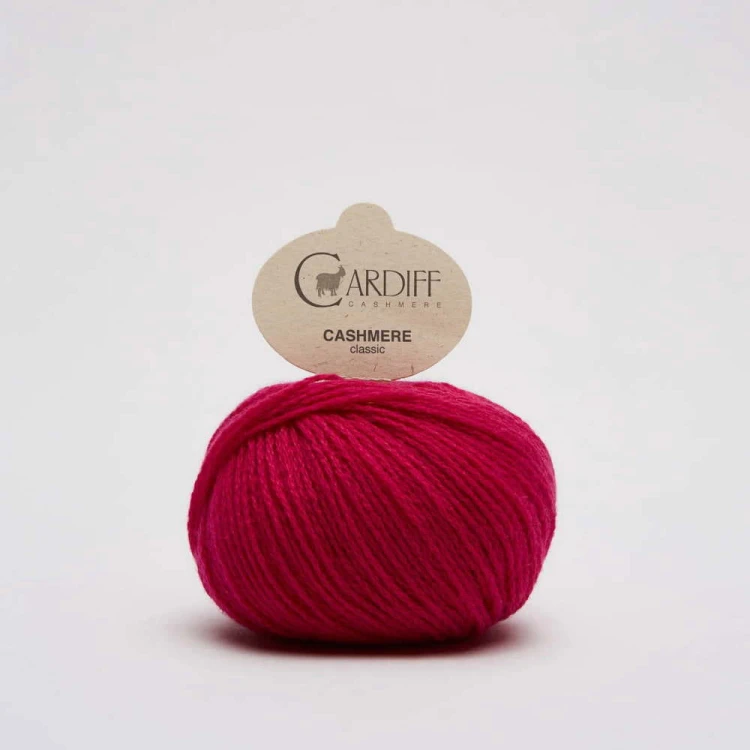 Włóczka Cardiff Cashmere Classic 711 / sakura / amarantowy