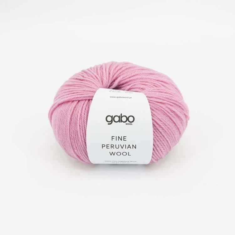 Włóczka Gabo Wool Fine Peruvian Wool 8716 / róż