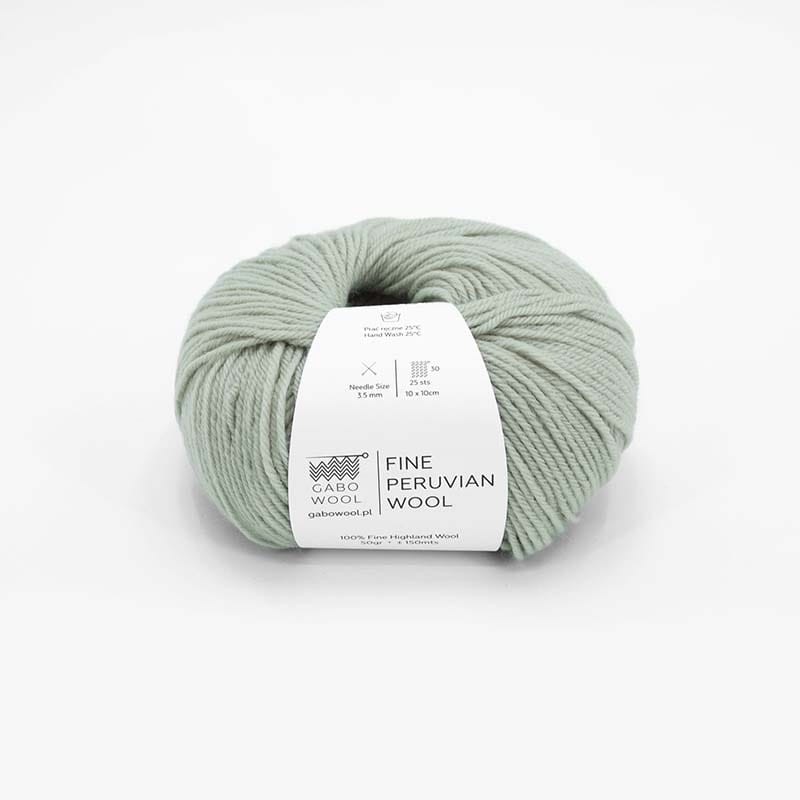 Włóczka Gabo Wool Fine Peruvian Wool 8562 / szałwia