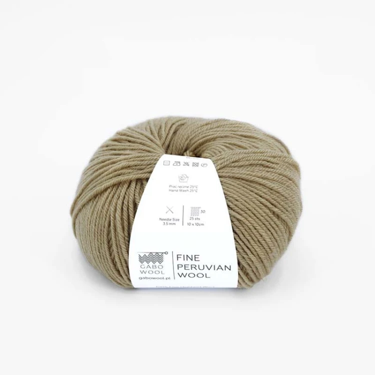 Włóczka Gabo Wool Fine Peruvian Wool 8152 / orzech
