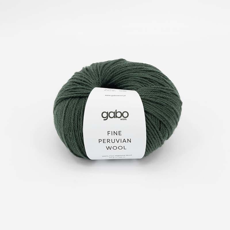 Włóczka Gabo Wool Fine Peruvian Wool 8172 / leśna zieleń