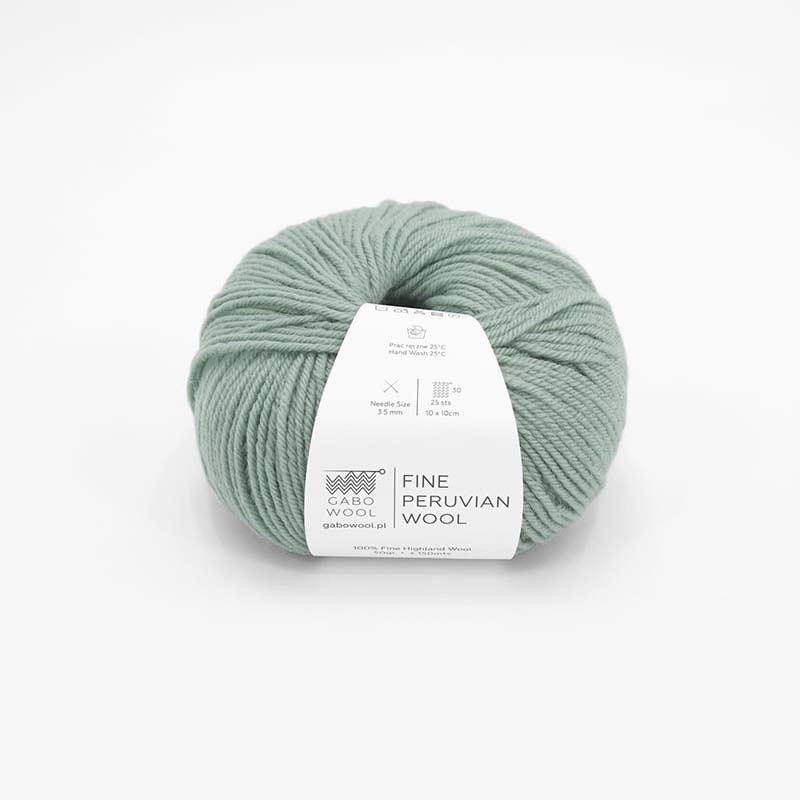 Włóczka Gabo Wool Fine Peruvian Wool 8268 / ciemna szałwia