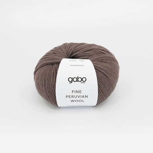 Włóczka Gabo Wool Fine Peruvian Wool 8308 / ziemisty brąz