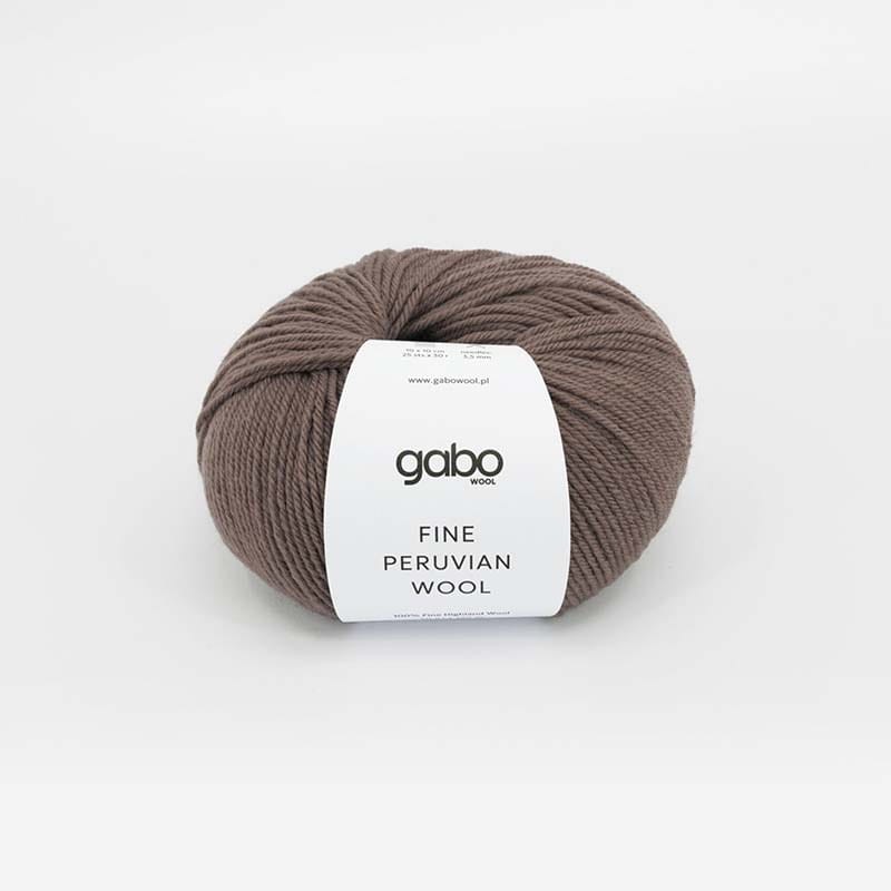 Włóczka Gabo Wool Fine Peruvian Wool 8308 / ziemisty brąz