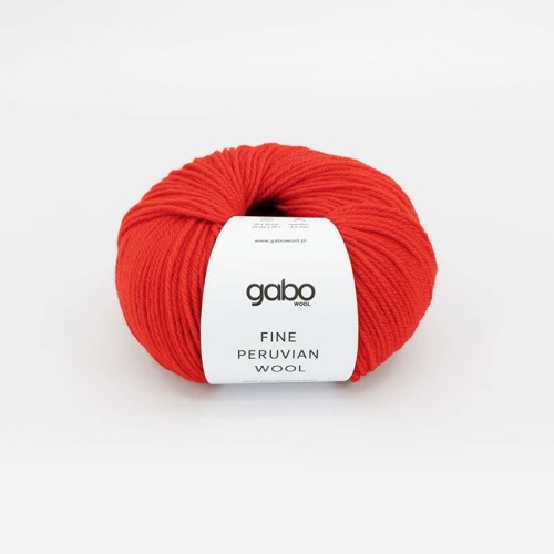 Włóczka Gabo Wool Fine Peruvian Wool 8701 / szkarłatna czerwień