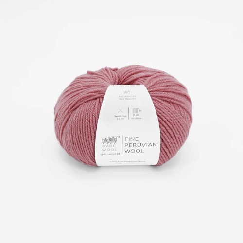 Włóczka Gabo Wool Fine Peruvian Wool 8717 / sorbet malinowy