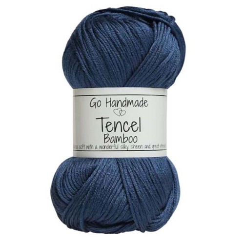 Włóczka Go Handmade Tencel Bamboo "double" 17708 / petrol