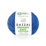Włóczka Gazzal Organic Baby Cotton 449 / niebieski