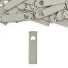 Zestaw metek nubuk premium "Serce" / szary / 60 x 15 mm / 5 szt.
