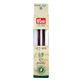 Druty KRÓTKIE do wymiennych żyłek PRYM KnitPro Natural - drewniane
