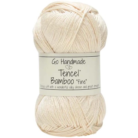 Włóczka Go Handmade Tencel Bamboo "fine" 17350 / off-white