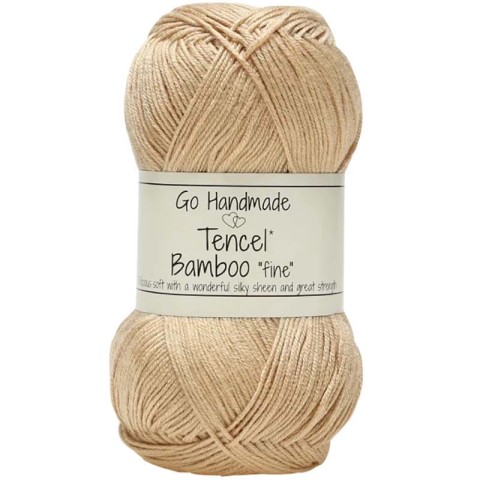 Włóczka Go Handmade Tencel Bamboo "fine" 17352 / jasny orzech