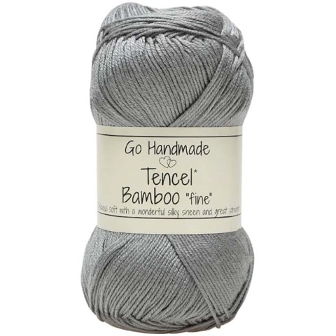 Włóczka Go Handmade Tencel Bamboo "fine" 17359 / szary
