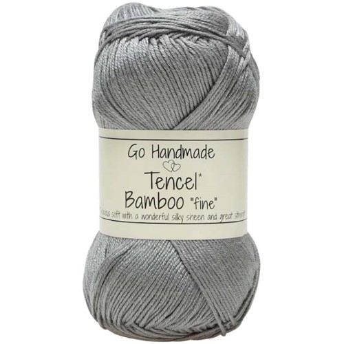 Włóczka Go Handmade Tencel Bamboo "fine" 17359 / szary