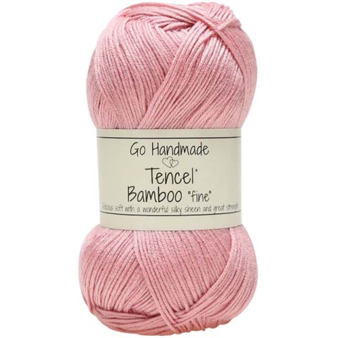 Włóczka Go Handmade Tencel Bamboo "fine" 17367 / jasny róż