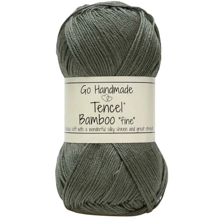 Włóczka Go Handmade Tencel Bamboo "fine" 17472 / leśny