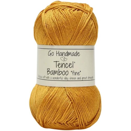 Włóczka Go Handmade Tencel Bamboo "fine" 17473 / curry
