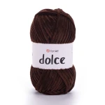 Włóczka YarnArt Dolce 775 / ciemny brąz