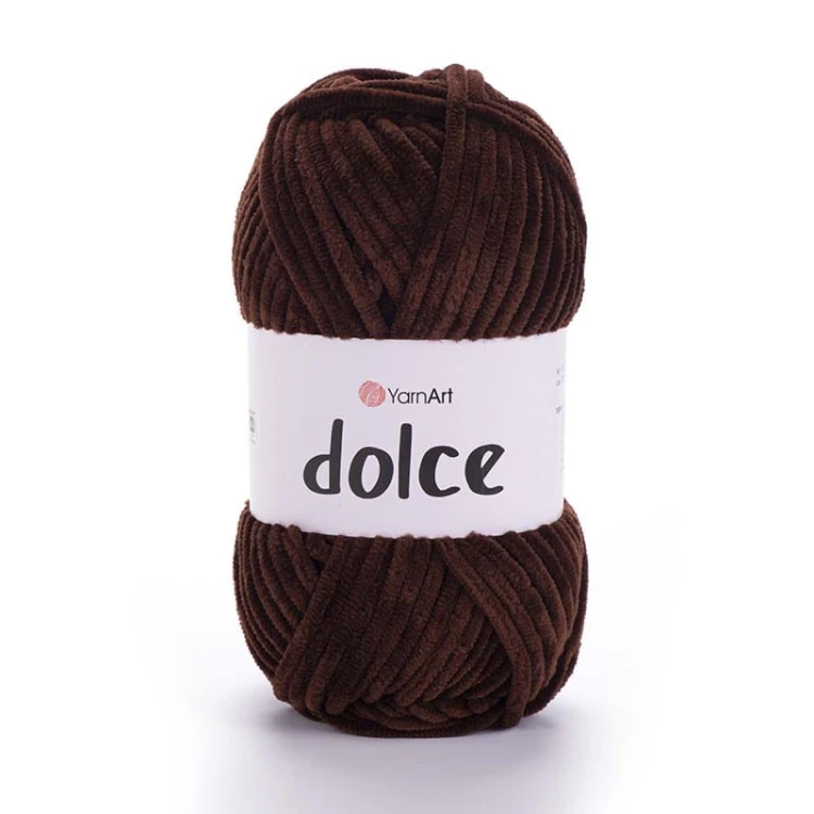 Włóczka YarnArt Dolce 775 / ciemny brąz