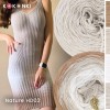 Zestaw na sukienkę Handasa Dress Nature HD02 / Ciemny beż/beż/beza/popielaty + dawca popielaty