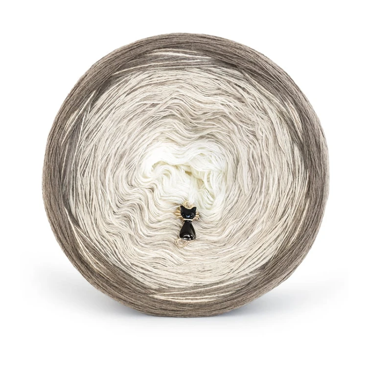 KOKONEK Bamboo BB77 - Kakao/popielaty/migdał / 4 nitki / 1200 m / 240 g - GOTOWY