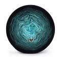 KOKONEK Bamboo BB79 - Czerń/ciemna zieleń/szmaragd / 4 nitki / 1200 m / 240 g - GOTOWY