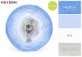 KOKONEK Bamboo BB83 - Niebieski/jasne indygo/biel/jasny szary / 4 nitki / 1200 m / 240 g - GOTOWY
