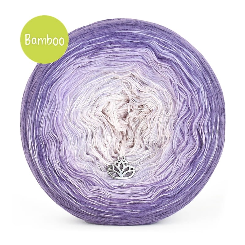 KOKONEK Bamboo BB84 - Blady fiolet/lawenda/perłowy / 4 nitki / 1200 m / 240 g - GOTOWY