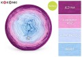 KOKONEK Bamboo BB87 - Jeżyna/chłodny róż/jasne indygo/błękit / 4 nitki / 1200 m / 240 g - GOTOWY