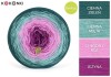 KOKONEK Bamboo BB93 - Ciemna zieleń/ciemna mięta/chłodny róż/jeżyna / 4 nitki / 1200 m / 240 g - GOTOWY