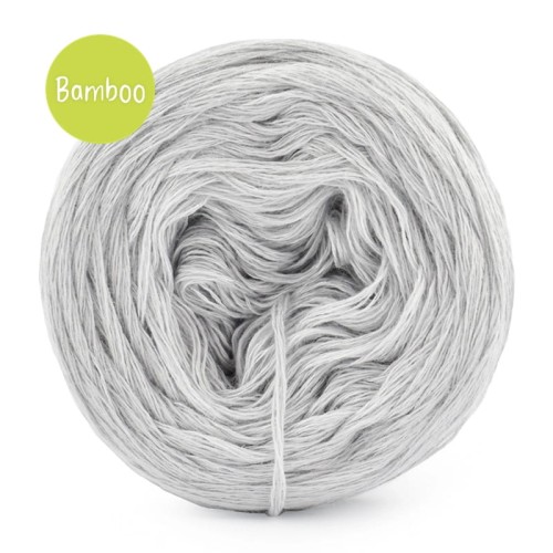 KOKONEK_Bamboo - jasny szary / 4 nitki / 400 m / 80 g - GOTOWY
