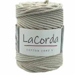 Sznurek La Corda Cotton Cord  5mm / rolka 100m / 190 naturalny