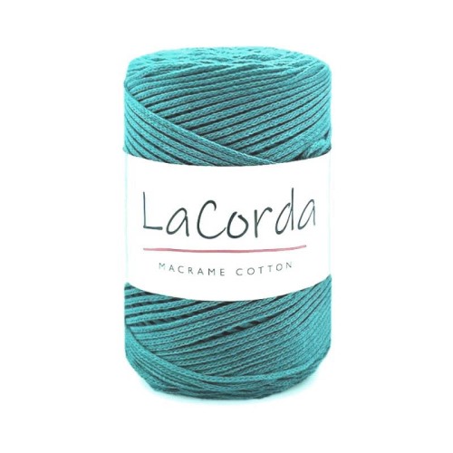 Sznurek La Corda Macrame Cotton 2mm / rolka 200m / 560 jasny szmaragd