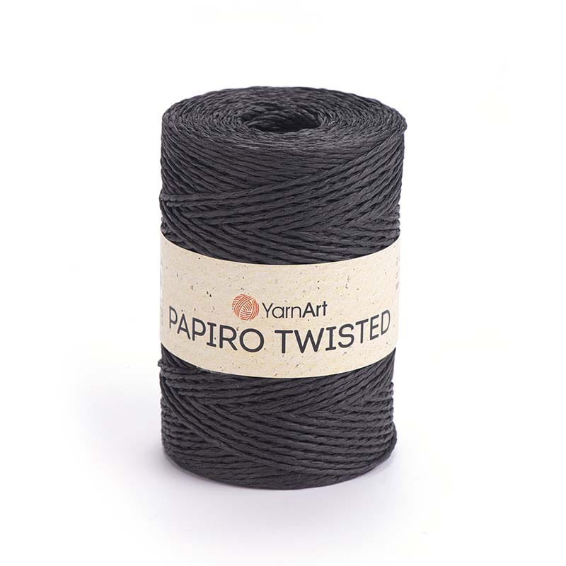 Włóczka Yarnart Papiro Twisted 1309 / rafia papierowa / czerń