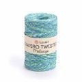 Włóczka Yarnart Papiro Twisted Melange 2303 / rafia papierowa / niebiesko-zielony
