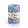 Włóczka Yarnart Papiro Twisted Melange 2305 / rafia papierowa / fiolet-niebieski-zieleń