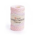 Włóczka Yarnart Papiro Twisted Melange 2307 / rafia papierowa / róż-żółty-mięta