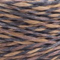 Włóczka Yarnart Papiro Twisted Melange 2309 / rafia papierowa / brąz-czerń