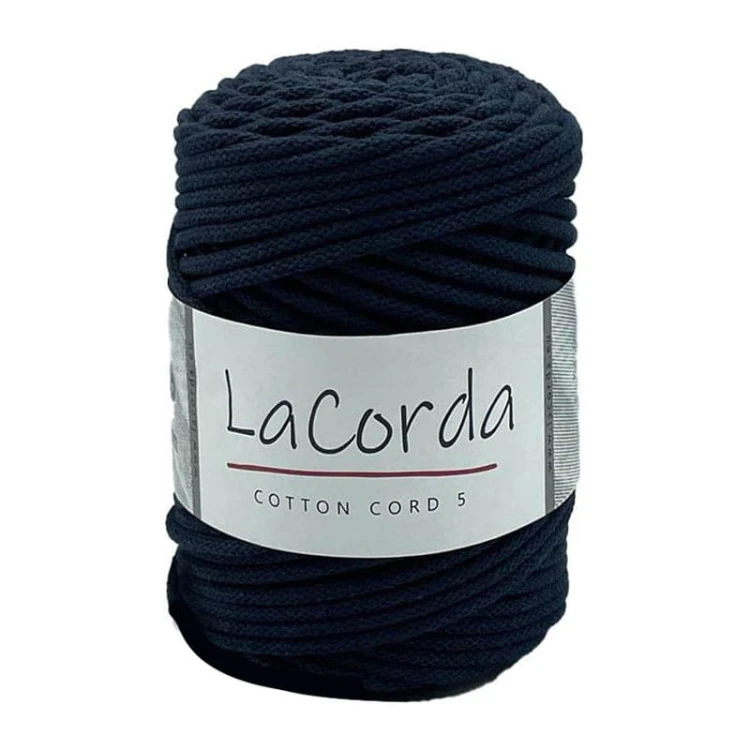 Sznurek La Corda Cotton Cord 5mm / rolka 100m / 540 atrament