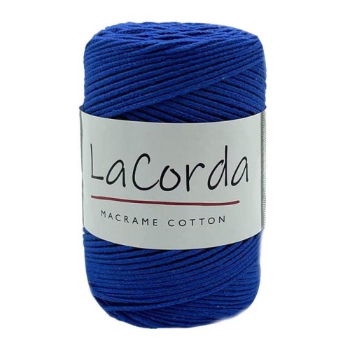 Sznurek La Corda Macrame Cotton 2mm / rolka 200m / 610 chabrowy
