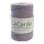 Sznurek La Corda Macrame Cotton  2mm / rolka 200m / 630 liliowy
