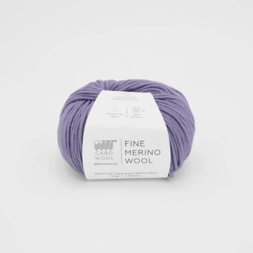 Włóczka Gabo Wool Fine Merino Wool 3382 / jasna lila