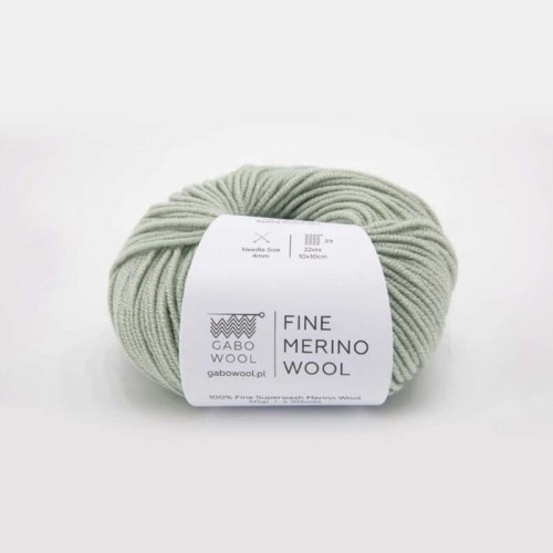 Włóczka Gabo Wool Fine Merino Wool VR8562 / szałwia