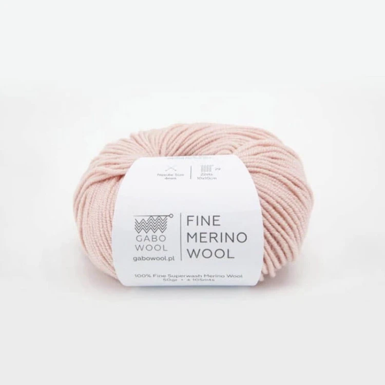 Włóczka Gabo Wool Fine Merino Wool RJ8545 / pudrowy