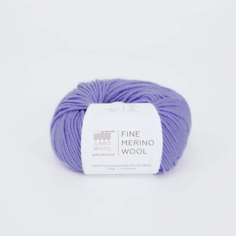 Włóczka Gabo Wool Fine Merino Wool 3818 / lawenda